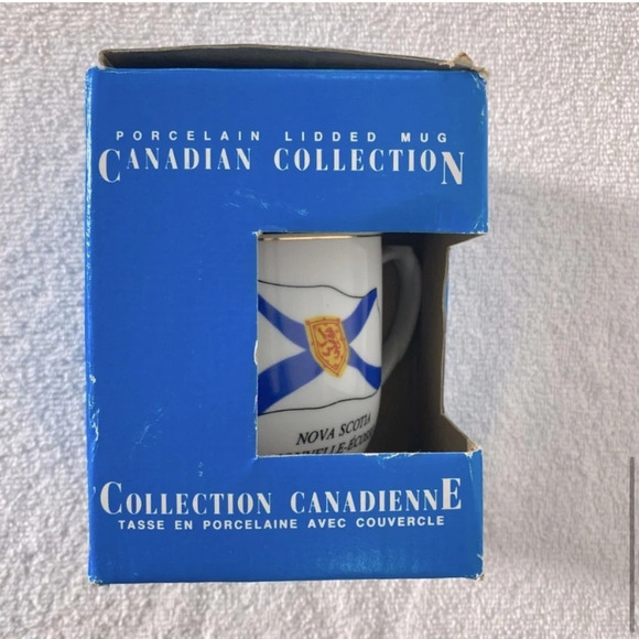 Vintage Canadian Collection Nova Scotia Porcelain Lidded Mug Souvenir Mug - Picture 10 of 16